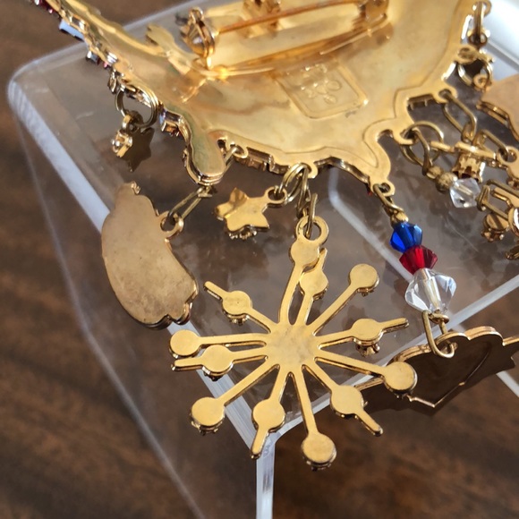 Vintage 2000 Lunch at the Ritz patriotic brooch LATR - Picture 14 of 16